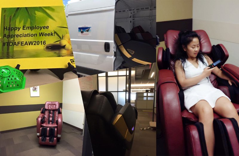 massage chairs wellness lounge for workforce