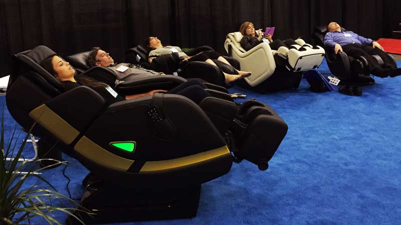 de-stress wellness lounge of massage chair rental for events