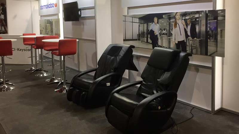 Trade Show Event With Robotic Massage Chair  Rental