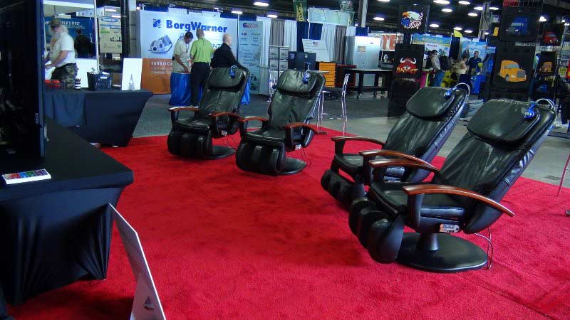 Trade Show Event With Robotic Massage Chair Rental